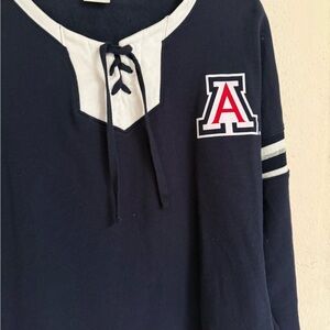 PINK Victoria's Secret Navy and White Sweater